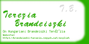 terezia brandeiszki business card
